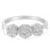 14K White Gold Three-Stone Cluster Diamond Ring (0.7 Cttw, H-I Color,
SI2-I1 Clarity)