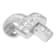 14K White Gold 2ctw Princess and Baguette Cut Diamond Ribbon Pendant
w\chain(H-I, SI-SI2)
