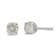 .925 Sterling Silver 1/2ctw Round-cut "Salt and Pepper"
Diamond Classic Stud Earrings