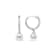 10K White Gold 6x6 MM Cultured Freshwater Pearl and Diamond Accent Drop
Huggy Earring