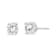 14K White Gold 3/4ctw Lab Grown Diamond 4-Prong Classic Stud Earrings