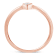 14K Rose Gold Over Sterling Silver 1/20ctw Diamond Miracle Set Ring (J-K
Color, I1-I2 Clarity)