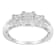 10K White Gold 1/2ctw Mixed Shape Diamond 3 Square Ring (H-I Color,
SI2-I1 Clarity)
