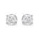 Sterling Silver 3/4ctw 4-Prong Round-cut "Salt and Pepper"
Diamond Classic Stud Earrings