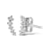 10K White Gold 1/10 Cttw Diamond Journey Style Climber Stud Earrings
(H-I Color, I1-I2 Clarity)