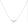 14K White Gold 1.0ctw Princess Cut Diamond Three Heart Necklace (H-I
Color, SI2-I1 Clarity)