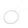 Sterling Silver 5.0ctw Round Diamond Open Circle Hoop Necklace (I-J
Color, I2-I3 Clarity)