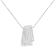 14K White Gold Diamond Box Pendant w\chain(1ctw, H-I Color, SI2-I1 Clarity)