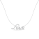 Sterling Silver 1/4 Cttw Diamond Cursive "Love" 18"
Pendant Necklace (H-I Color, I1-I2 Clarity)