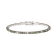 18K White Gold Multi-Colored Gemstone and Diamonds Tennis Bracelet