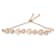 10K Rose Gold Over Sterling Silver .30ctw Diamond Heart-Linked Bolo Bracelet