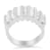Sterling Silver 1.0ctw Baguette Diamond Channel Multi-Row Wedding Ring
(H-I Color, I1-I2 Clarity)