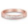 10K Rose Gold Over Sterling Silver 1/5ctw Diamond Channel-Set Band Ring
(H-I Color, I1-I2 Clarity)