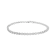 Sterling Silver .50ctw Miracle-Set Diamond Bezel Look Tennis Bracelet