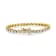 14K Yellow Gold Over Sterling Silver 1/4 Cttw Diamond "S"
Tennis Bracelet