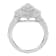 Sterling Silver 1.0ctw Mixed Cut Diamond Marquise-Shaped Cluster Ring
(I-J Color, I2-I3 Clarity)