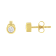 10K Yellow Gold 1/4ctw Round Brilliant-Cut Near Colorless Diamond
Bezel-Set Stud Earrings