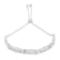 Sterling Silver Round-Cut Diamond X and Tapered Bar Miracle-Set Bolo Bracelet