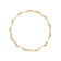 10K Yellow Gold Over Sterling Silver 1.0 Cttw Miracle Set Diamond Bezel
Style Station Link Bracelet