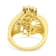 10K Yellow Gold 1 1/2ctw Diamond Cluster Ring(I-J Color, I1-I2 Clarity)
