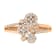 0.50ctw Diamond Bypass 14K Rose Gold Over Sterling Silver Ring