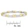 14K Two-Tone Gold 2.0ctw Princess-Cut Diamond Tapered and X-Link Tennis Bracelet