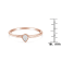 14K Rose Gold Over Sterling Silver 1/20ctw Diamond Miracle Set Ring (J-K
Color, I1-I2 Clarity)