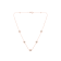 10K Two-tone Gold Over Sterling Silver Diamond Station Necklace (1/2
cttw, K-L Color, I2-I3 Clarity)