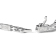 14K White Gold 1.0ctw Invisible Set Diamond Alternating Station and Link
Tennis Bracelet