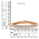 3.00ctw White Lab-Grown Diamond Two Row 14K Rose Gold Tennis Bracelet