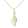 10K Two-tone Gold Round Cut Diamond Accent Cascade 18" Pendant
w\chain(J-K Color, I2-I3 Clarity)