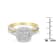 10K Yellow Gold 1.0ctw Diamond Composite Engagement Ring (H-I Color,
SI1-SI2 Clarity)
