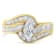 14K Yellow Gold Mixed Shapes Diamond Bypass Ring (1 cttw, H-I Color,
SI1-SI2 Clarity)