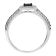 Sterling Silver Blue Miracle-Set Diamond Engagement Ring (1/2 Cttw, J-K
Color, I1-I2 Clarity)