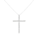 Sterling Silver 4.0ctw Diamond 2-1/4" Cross Pendant with Box
Chain(I-J Color, I1-I2 Clarity) - 18"