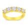 14K Yellow Gold Over Sterling Silver 1 1/2ctw Round Diamond Band Ring
(K-L Color, SI2-I1 Clarity)