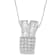 14K White Gold 1 1/3ctw Princess and Baguette Cut Diamond Pendant
w\chain(H-I, SI1-SI2)