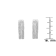 10K White Gold Diamond Hoop Earring 1/2ctw