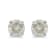 .925 Sterling Silver 1/2ctw Round-cut "Salt and Pepper"
Diamond Classic Stud Earrings