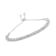 Rhodium Over Sterling Silver 1/4ct. TDW Diamond Bolo Bracelet