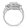 14K White Gold 1.0ctw Mixed Cut Diamond Floral Cluster Ring (H-I Color,
SI2-I1 Clarity)