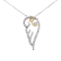 10K Yellow Gold Over Sterling Silver 1/4ctw Diamond Angel Wing Necklace
(H-I Color, I1-I2 Clarity)