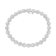 14K White Gold 3.75ctw Round Diamond Round Cluster Links Tennis Bracelet