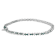 14K White Gold 3.70ctw Round-Cut White and Blue Diamond Fashion Bracelet