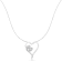 Sterling Silver 1/10ctw Diamond Heart Pendant w\chain (H-I, I1-I2)