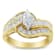 14K Yellow Gold Mixed Shapes Diamond Bypass Ring (1 cttw, H-I Color,
SI1-SI2 Clarity)