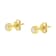 10K Yellow Gold 0.15ctw Round Brilliant-Cut Near Colorless Diamond
Bezel-Set Stud Earrings