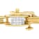 14K Yellow Gold 1.0ctw Princess Cut Diamond Chain Link Bracelet