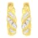14K Yellow Gold 1/4ctw Alternating 3 Row Baguette and Round Diamond
Huggie Hoop Earrings