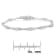 Sterling Silver 1/4 Cttw Diamond Flared-Bar 7" Link-Style Tennis
Bracelet (I-J, I3)